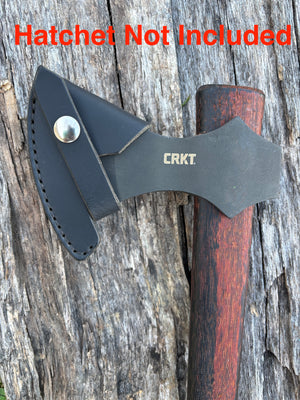 Handmade Leather Sheath For CRKT Columbia River Knife & Tool Tomahawk & Axe Models (Woods Nobo, Woods Chogan, Freyr, Birler, Pack Axe, Chogan Hatchet, Ruger Black Powder Hatchet, Chogan Hammer,Freya, Ode)