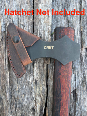 Handmade Leather Sheath For CRKT Columbia River Knife & Tool Tomahawk & Axe Models (Woods Nobo, Woods Chogan, Freyr, Birler, Pack Axe, Chogan Hatchet, Ruger Black Powder Hatchet, Chogan Hammer,Freya, Ode)
