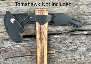 Handmade Leather Sheath For CRKT Columbia River Knife & Tool Tomahawk & Axe Models (Woods Nobo, Woods Chogan, Freyr, Birler, Pack Axe, Chogan Hatchet, Ruger Black Powder Hatchet, Chogan Hammer,Freya, Ode)