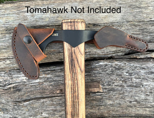 Handmade Leather Sheath For CRKT Columbia River Knife & Tool Tomahawk & Axe Models (Woods Nobo, Woods Chogan, Freyr, Birler, Pack Axe, Chogan Hatchet, Ruger Black Powder Hatchet, Chogan Hammer,Freya, Ode)