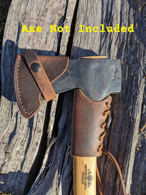 Gransfors Bruk Axe Hatchet Buffalo Leather Sheath Mask (Axe NOT Included) Models (Small Forest Axe, Hunter's Axe, Scandinavian Forest Axe, Outdoor Axe, Wildlife Hatchet, Hand Hatchet)