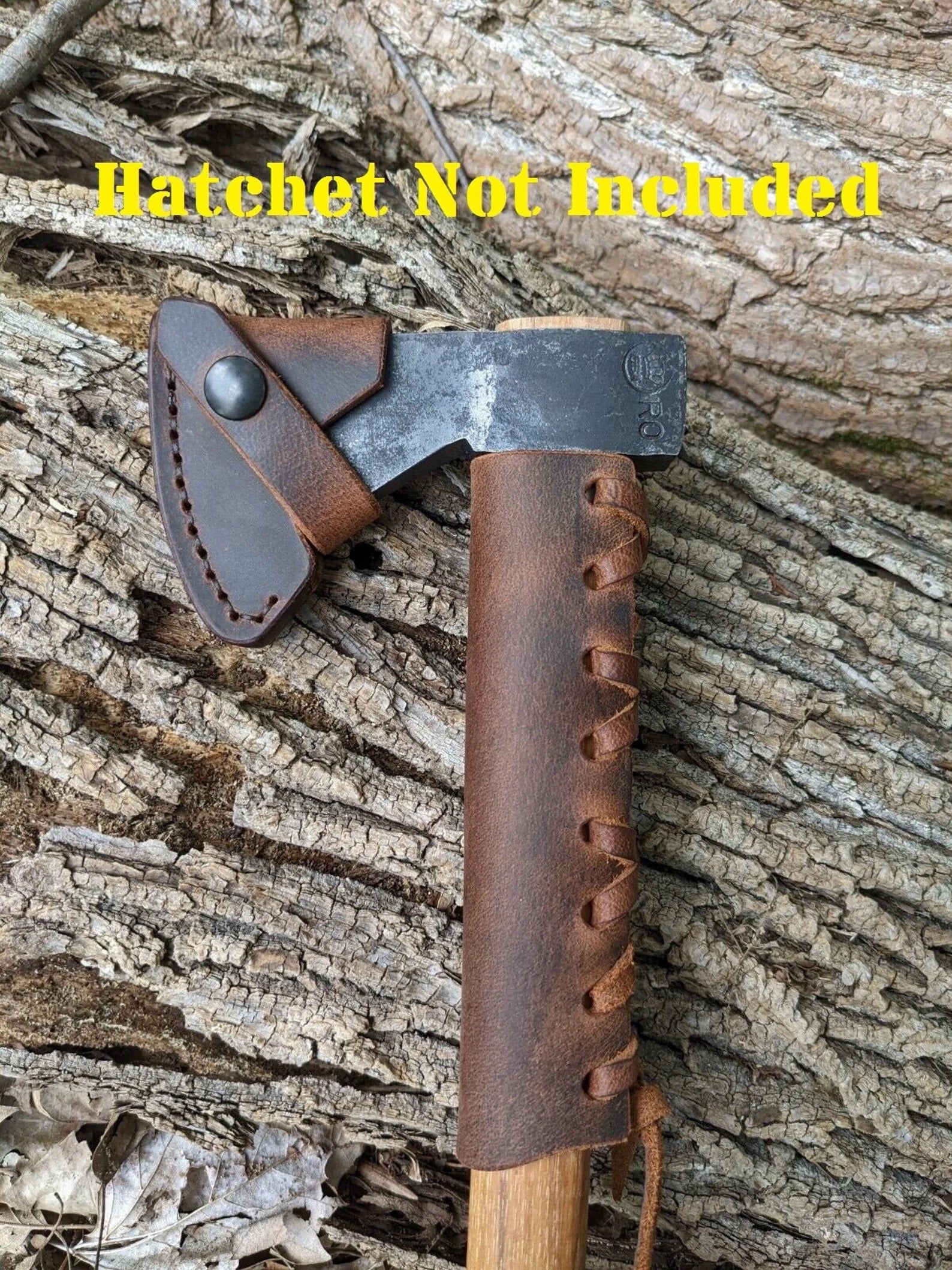 Gransfors Bruk Axe Hatchet Buffalo Leather Sheath Mask (Axe NOT Included) Models (Small Forest Axe, Hunter's Axe, Scandinavian Forest Axe, Outdoor Axe, Wildlife Hatchet, Hand Hatchet)