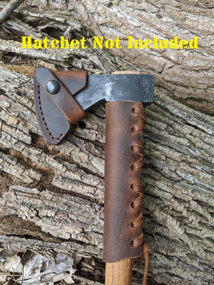Gransfors Bruk Axe Hatchet Buffalo Leather Sheath Mask (Axe NOT Included) Models (Small Forest Axe, Hunter's Axe, Scandinavian Forest Axe, Outdoor Axe, Wildlife Hatchet, Hand Hatchet)