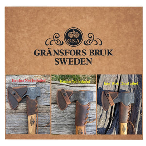 Gransfors Bruk Axe Hatchet Buffalo Leather Sheath Mask (Axe NOT Included) Models (Small Forest Axe, Hunter's Axe, Scandinavian Forest Axe, Outdoor Axe, Wildlife Hatchet, Hand Hatchet)