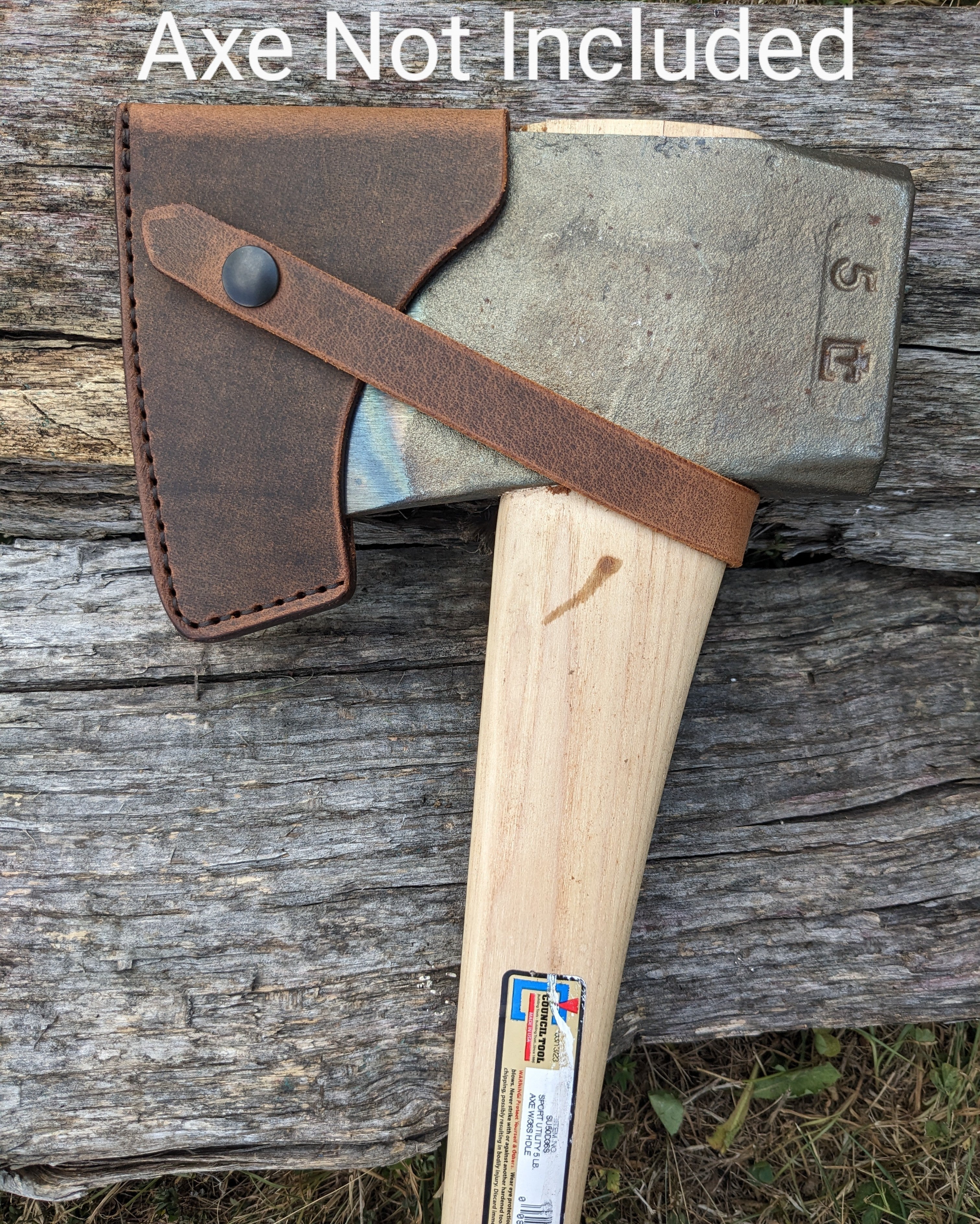 Council Tool Leather Axe Sheaths - (Flying Fox - Hudson Bay - 1.25 Belt Hatchet - 2.25lb Boys Axe - El Lobo, 3.5lb Jersey Classic, 5lb Splitting, Wood-Craft)