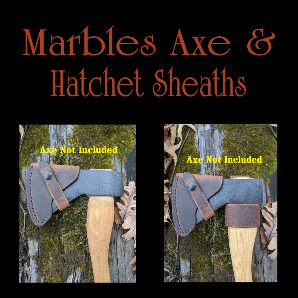Marbles Axe Hatchet Buffalo Leather Sheath Mask (Axe NOT Included) Models (MR701 Camp Axe, MR702 Small Axe, MR703 Hunters Axe, MR704 Outdoor Axe )