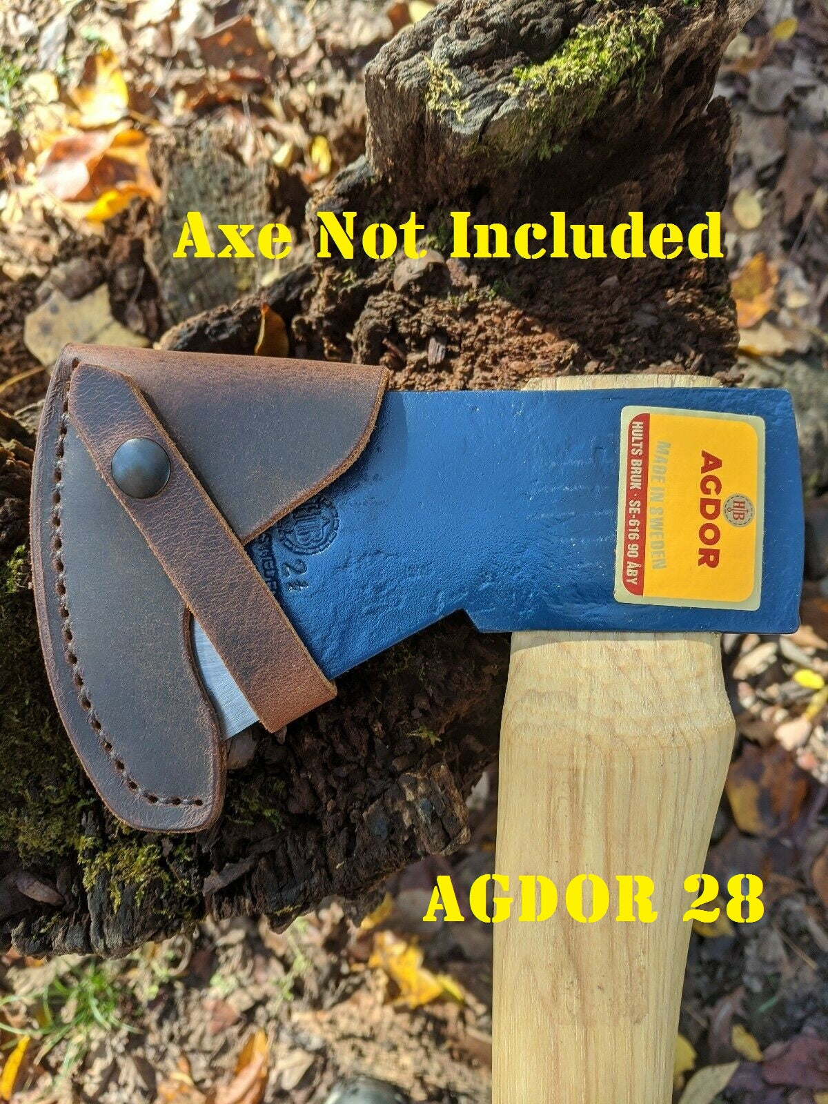 Handmade Leather Sheath For Swedish Hults Bruk Axe Hatchet Bushcraft (Almike, Akka, Aneby, Atran, Agdor 15, Agdor 28, Bjork, Jonaker, Kisa, Salen, Tarnaby, Torneo)