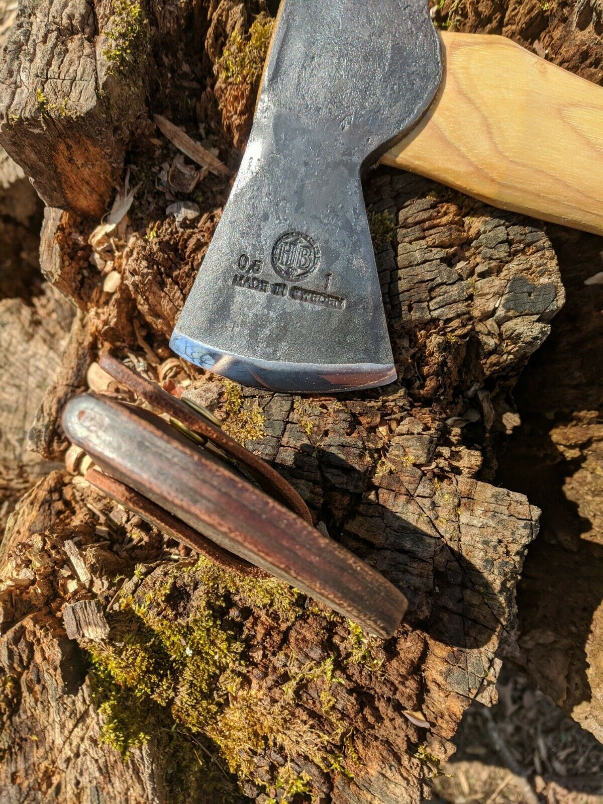 Handmade Leather Sheath For Swedish Hults Bruk Axe Hatchet Bushcraft (Almike, Akka, Aneby, Atran, Agdor 15, Agdor 28, Bjork, Jonaker, Kisa, Salen, Tarnaby, Torneo)