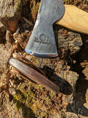 Handmade Leather Sheath For Swedish Hults Bruk Axe Hatchet Bushcraft (Almike, Akka, Aneby, Atran, Agdor 15, Agdor 28, Bjork, Jonaker, Kisa, Salen, Tarnaby, Torneo)