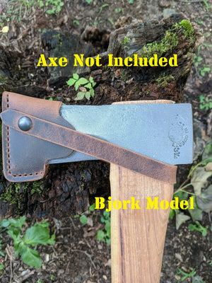 Handmade Leather Sheath For Swedish Hults Bruk Axe Hatchet Bushcraft (Almike, Akka, Aneby, Atran, Agdor 15, Agdor 28, Bjork, Jonaker, Kisa, Salen, Tarnaby, Torneo)
