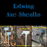 Handmade Leather Sheath For Estwing Hatchet & Axe Models (12" Sportsman, 14" Sportsman, 16" Campers Axe, 26" Campers Axe, Fireside Friend Maul, Camper's Axe Stake Puller)