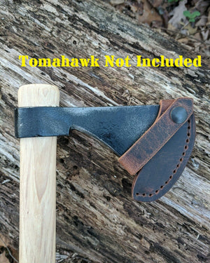 Handmade Leather Sheath For Cold Steel Tomahawk & Axe Models (Trail Hawk, Pipe Hawk, Frontier Hawk, Rifleman's Hawk, Hudson Bay Tomahawk, Trail Boss, Hudson Bay Camp Axe, Axe Gang Hatchet, 12.5" Hudson Bay Hatchet, Competition Thrower)