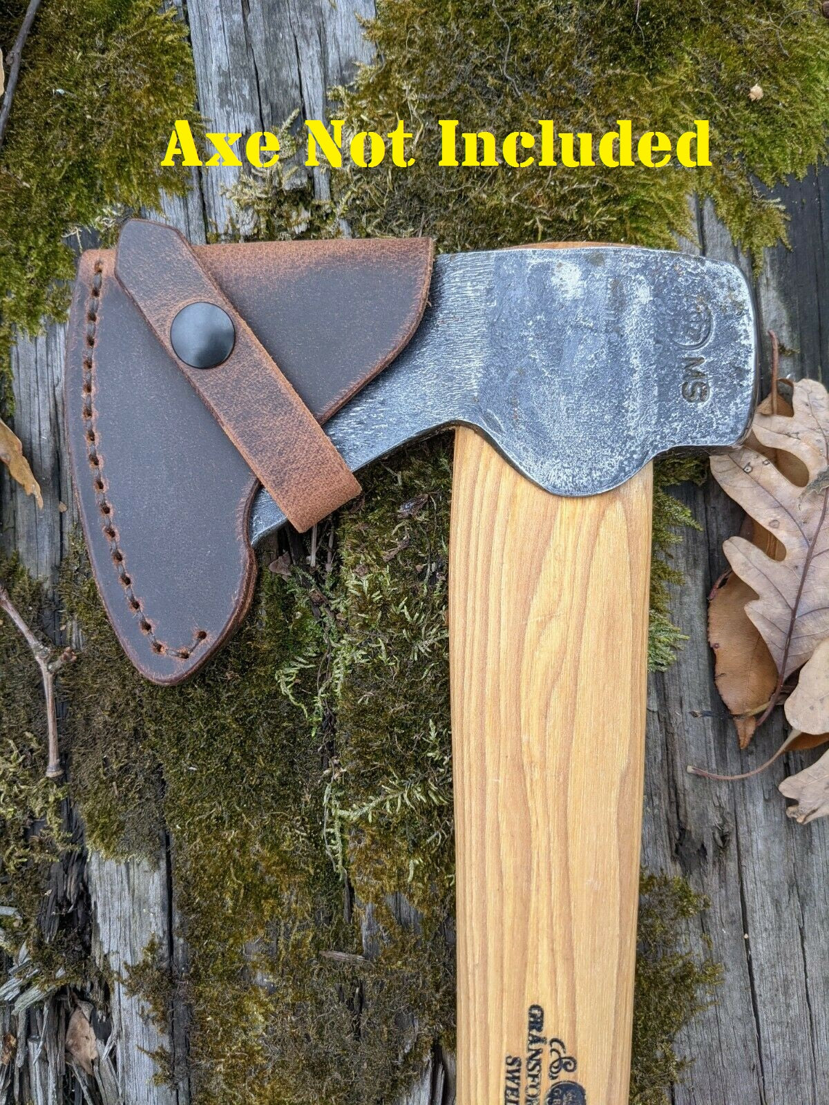 Gransfors Bruk Axe Hatchet Buffalo Leather Sheath Mask (Axe NOT Included) Models (Small Forest Axe, Hunter's Axe, Scandinavian Forest Axe, Outdoor Axe, Wildlife Hatchet)