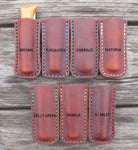 Handmade Leather Protector Sleeve For Opinel No. 8 Pocket Knife Hand Cut And Handsewn Patriot Brown