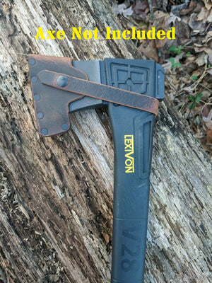 Lexivon Splitting Axe Hatchet Buffalo Leather Sheath Mask (Axe NOT Included) Fully Gusseted (V9, V10, V14, V18, V18s, V28, V28s)