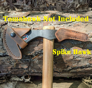 Handmade Leather Sheath For Cold Steel Tomahawk & Axe Models (Trail Hawk, Pipe Hawk, Frontier Hawk, Rifleman's Hawk, Hudson Bay Tomahawk, Trail Boss, Hudson Bay Camp Axe, Axe Gang Hatchet, 12.5" Hudson Bay Hatchet, Competition Thrower)