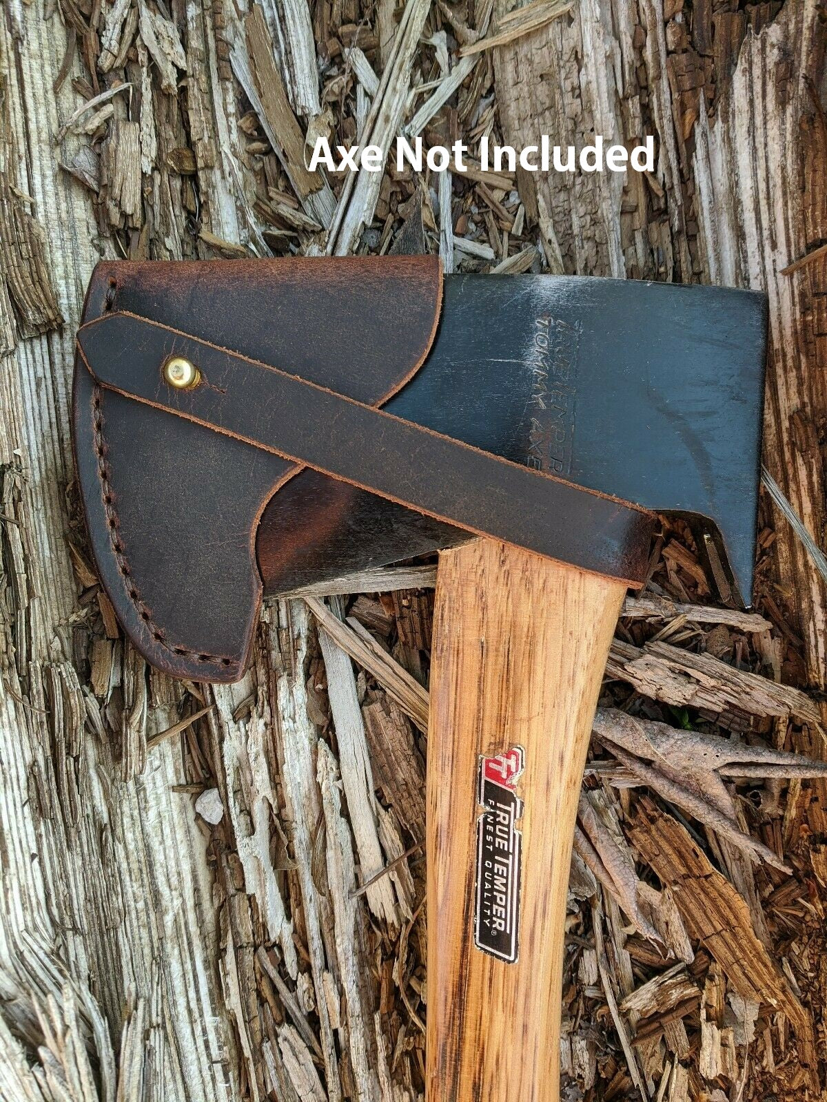 True Temper Axe Hatchet Buffalo Leather Sheath Mask (Axe Not Included) Models (Tomahawk, Tommy Axe, Woodsman Hudson Bay, Dynamic)