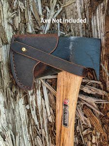 True Temper Axe Hatchet Buffalo Leather Sheath Mask (Axe Not Included) Models (Tomahawk, Tommy Axe, Woodsman Hudson Bay, Dynamic)