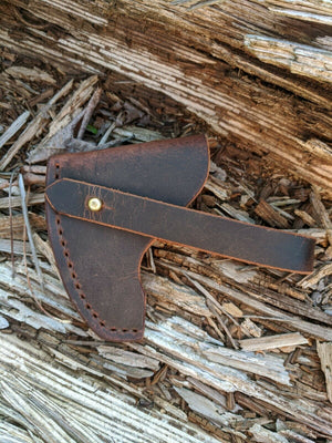 True Temper Axe Hatchet Buffalo Leather Sheath Mask (Axe Not Included) Models (Tomahawk, Tommy Axe, Woodsman Hudson Bay, Dynamic)