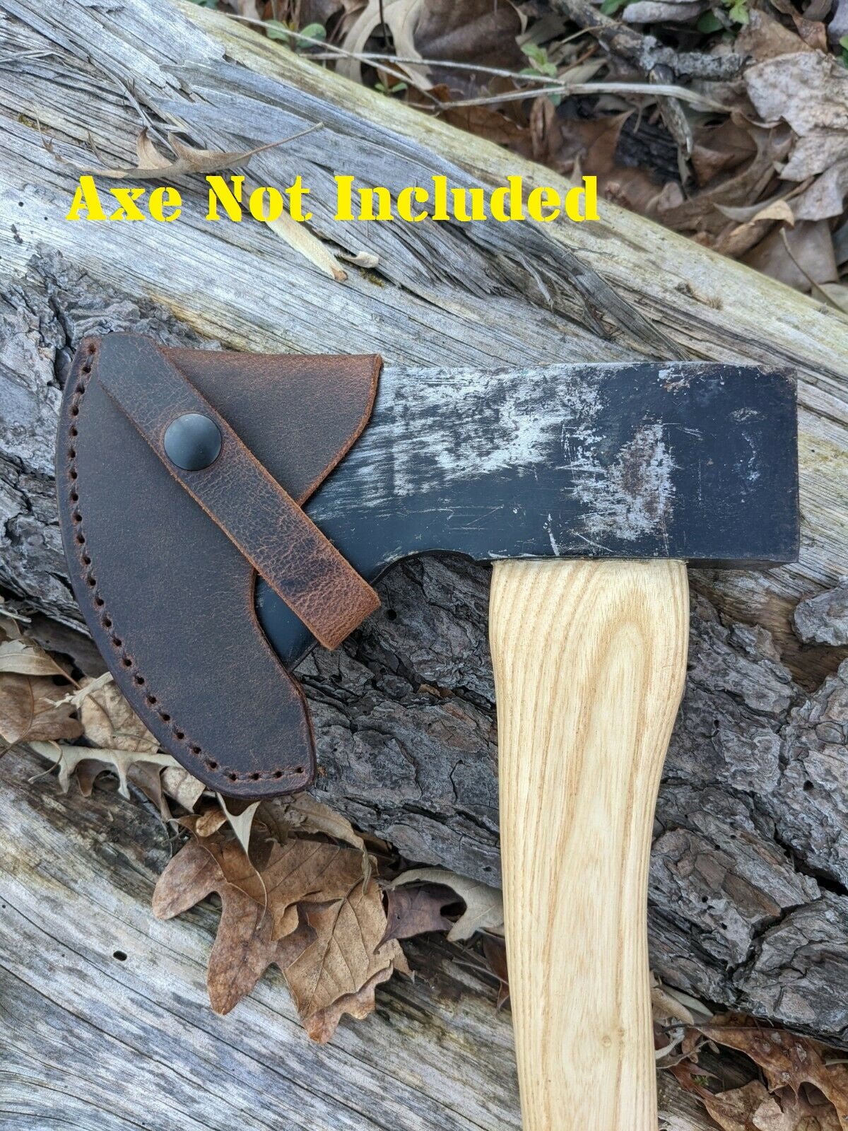 True Temper Axe Hatchet Buffalo Leather Sheath Mask (Axe Not Included) Models (Tomahawk, Tommy Axe, Woodsman Hudson Bay, Dynamic)