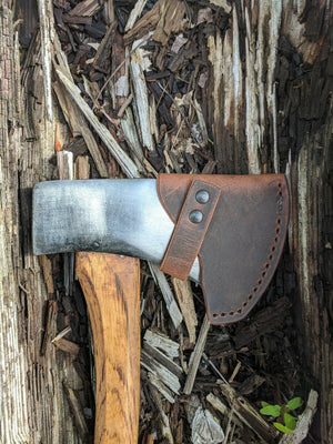 True Temper Axe Hatchet Buffalo Leather Sheath Mask (Axe Not Included) Models (Tomahawk, Tommy Axe, Woodsman Hudson Bay, Dynamic)