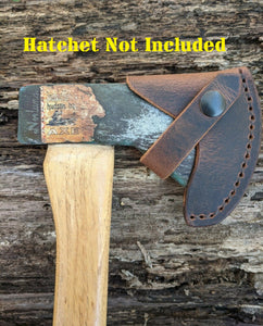 Handmade Leather Sheath For Norlund Voyager Hudson Bay Axe Hatchet Ax Bushcraft - Brown