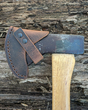 Handmade Leather Sheath For Norlund Voyager Hudson Bay Axe Hatchet Ax Bushcraft - Brown
